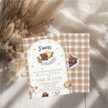 Watercolor S'more om van te houden baby shower