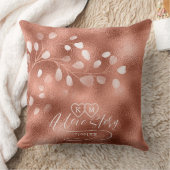 Watercolor Sneeuwklokjes Bruiloft Koper ID726 Kussen (Deken)