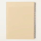 Watercolor Sneeuwman Aangepaste Planner (Achterkant)