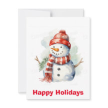 Watercolor Sneeuwman kerst clip art , kerst 