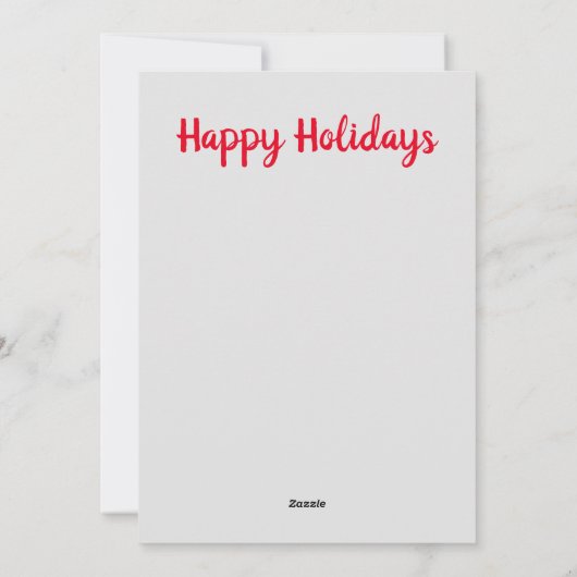 Watercolor Sneeuwman Kerstkaarten Feestdagenkaart (Achterkant)