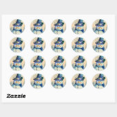 Watercolor Sneeuwman Sticker (Vel)