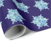 Watercolor Sneeuwvlok  Cadeaupapier (Rol Hoek)