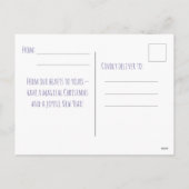 Watercolor sneeuwvlok Kerstkaart Feestdagenkaart (Achterkant)