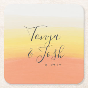 Watercolor Snoep Mais Halloween Bruiloft Kartonnen Onderzetters