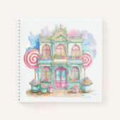 watercolor snoepwinkel bullet journal notitieboek (Voorkant)