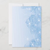 Watercolor Snow in Love Winter Bridal Shower  Kaart (Achterkant)