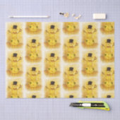 Watercolor snow man tissuepapier (Craft)