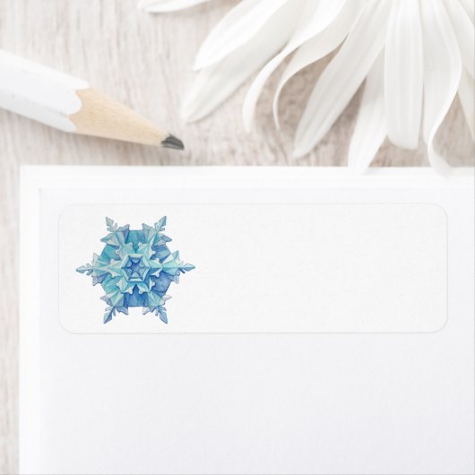 Watercolor Snowflake Address Label (Insitu)