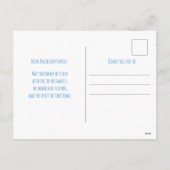 Watercolor snowflake Christmas Feestdagenkaart (Achterkant)