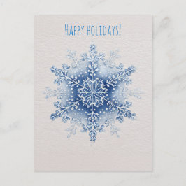 Watercolor snowflake Christmas  Feestdagenkaart