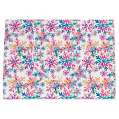 Watercolor Snowflakes Pattern Groot Cadeauzakje (Voorkant)