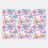 Watercolor Snowflakes Pattern Inpakpapier Vel (Voorkant)