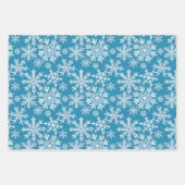 Watercolor Snowflakes Pattern Inpakpapier Vel (Voorkant 3)
