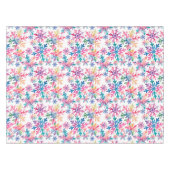 Watercolor Snowflakes Pattern Tafelkleed (Voorkant (Horizontaal))