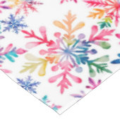 Watercolor Snowflakes Pattern Tafelkleed (Gekanteld)