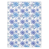Watercolor Snowflakes Pattern Tafelkleed (Voorkant)