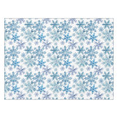 Watercolor Snowflakes Pattern Tafelkleed (Voorkant (Horizontaal))