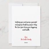 Watercolor Snowman Fox Bunny Woodland Christmas Feestdagenkaart (Achterkant)