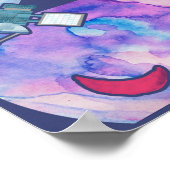 Watercolor Space Planets Poster (Hoek)