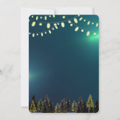 Watercolor Sparren Bomen Winter,Lampen Kaart (Achterkant)