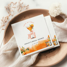 Watercolor Spatzie Oranje Bloemen Bruidsdiner