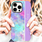 Watercolor Splash Aangepaste Naam Case-Mate iPhone Case
