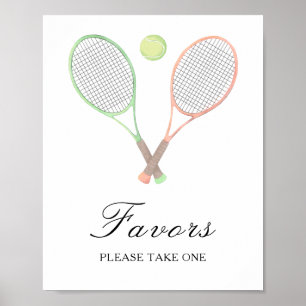 Watercolor sport bruiloftsfeest - Favorieten Poster