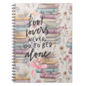 Watercolor Spring Bookish Notitieboek (Voorkant)