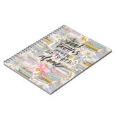 Watercolor Spring Bookish Notitieboek (Linkerzijde)