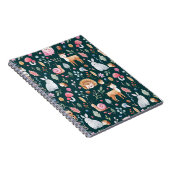 Watercolor Sprookjesbos Kinderen Patroon Notitieboek (Rechterzijde)