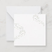 Watercolor St. Patrick's Day baby wenskaart Notitiekaartje (Achterkant)