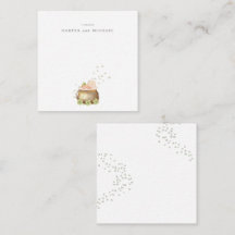 Watercolor st. patricks day baby wenskaart