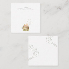 Watercolor st. patricks day baby wenskaart notitiekaartje