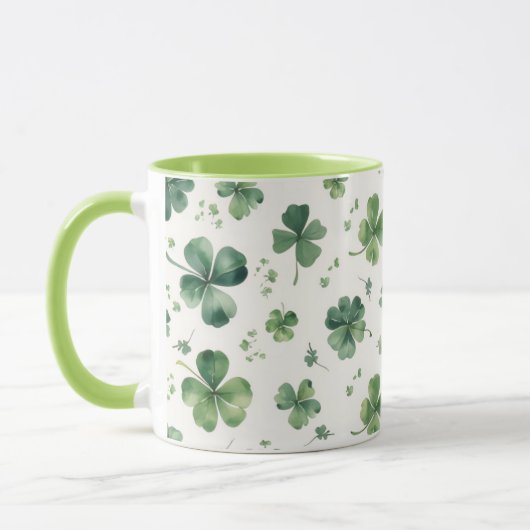 Watercolor St. Patrick's Day Pattern Giant Mok (Links)
