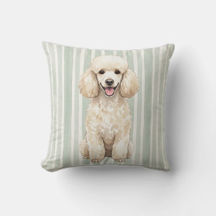 Watercolor Standaard Poodle Kussen Hoes