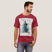 Watercolor Standbeeld van de Vrijheid T-shirt (Voorkant volledig)
