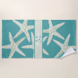 Watercolor Starfish Beach Towel Strandlaken