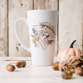 Watercolor Steenbok Astrologie Zodiac | Monogram Latte Mok
