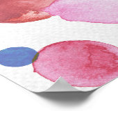 Watercolor Stippen 1 Poster (Hoek)