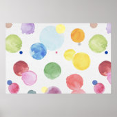 Watercolor Stippen 1 Poster (Voorkant)