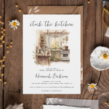 Watercolor Stock De Keuken Bruidsdiner