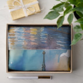 Watercolor Stockholm Sweden Old Town Gamla Stan  Tissuepapier (Geschenk)