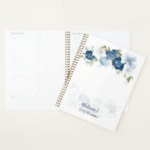 Watercolor Stofblauw Bloem 2026 Planner (Display)