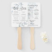 Watercolor Stofblauw Salie Helen Handwaaier (Voorkant en achterkant)