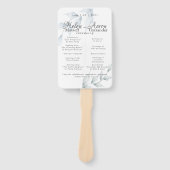 Watercolor Stofblauw Salie Helen Handwaaier (Voorkant)