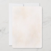 Watercolor Stone Chapel Fall Wedding Invitation Kaart (Achterkant)