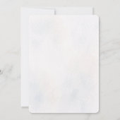 Watercolor Stone Chapel Summer Wedding Invitation Kaart (Achterkant)