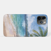 Watercolor strand Hawaï Case-Mate iPhone Case (Achterkant (horizontaal))