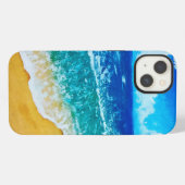 Watercolor Strand iPhone / iPad hoes Hoesje (Achterkant horizontaal)